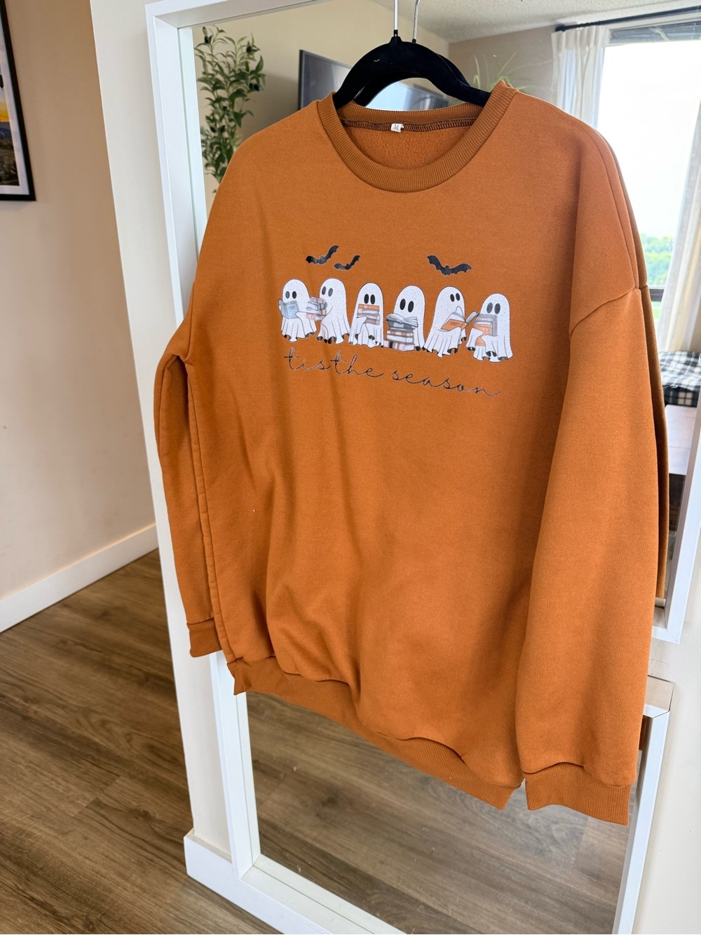 Rust Orange Ghost Graphic Sweatshirt